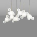 Giopato & Coombes - Bolle Frosted ZigZag Chandelier 34 Bubbles